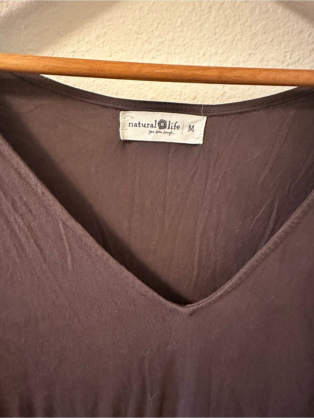 NATURAL LIFE Charlotte Chocolate Brown V‑Neck Tiered Maxi Dress - Picture 2 of 8